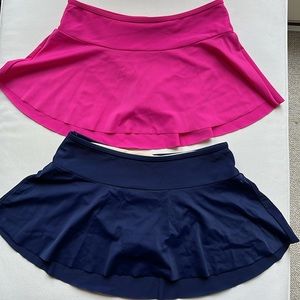 Set of two Lands' End Mini Skirt Swim Bottoms, size 12